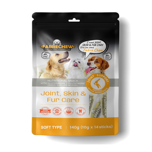 FabreChews Nutritional Snack - Orange - Joint &amp; Skin and Fur Health Care